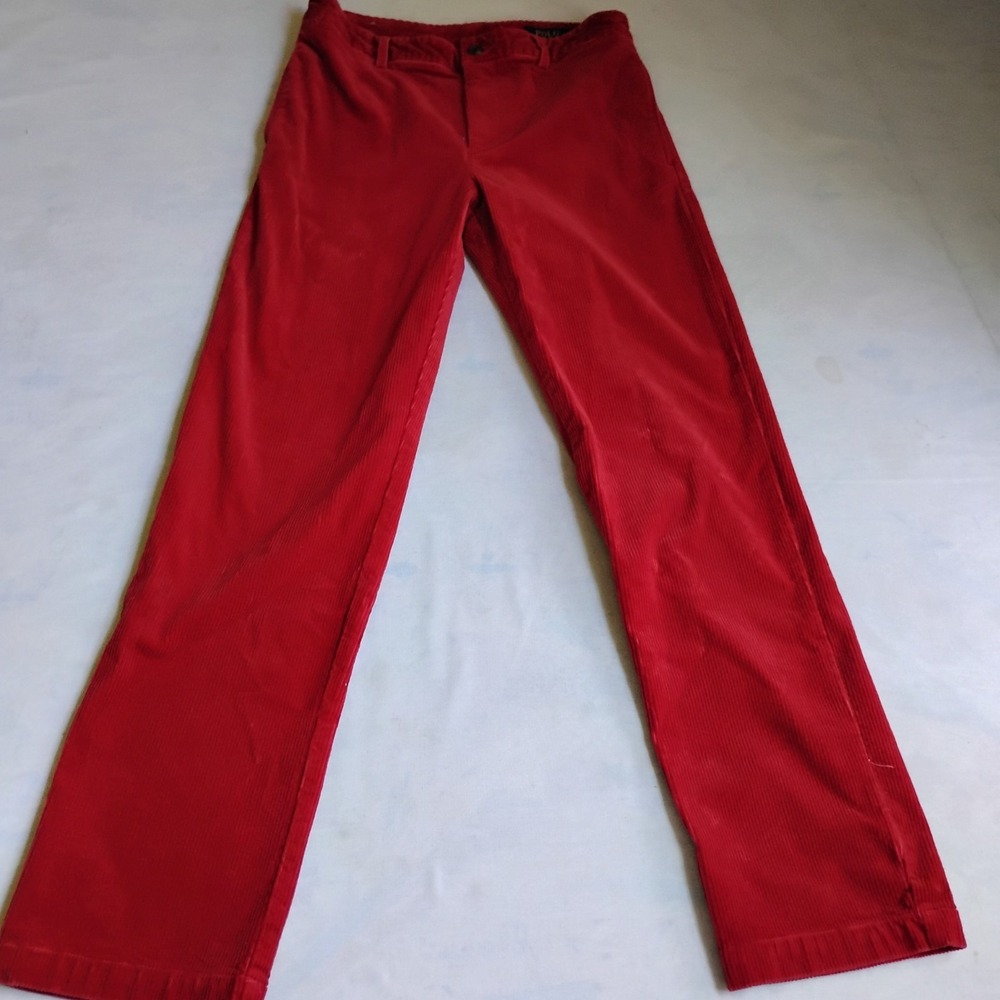 Ralph Lauren Pants 18 Youth 28x28 Corduroy Straight Leg Stretch Polo New‎